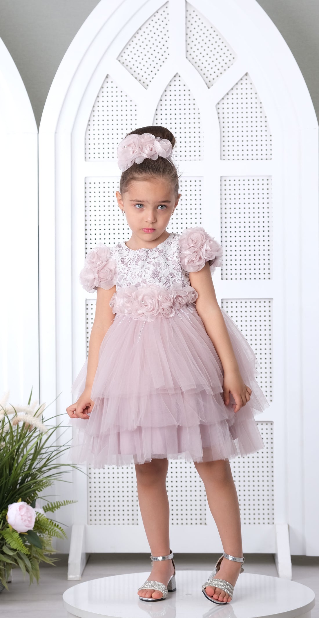 Flower Baby Dress Lilac 3007