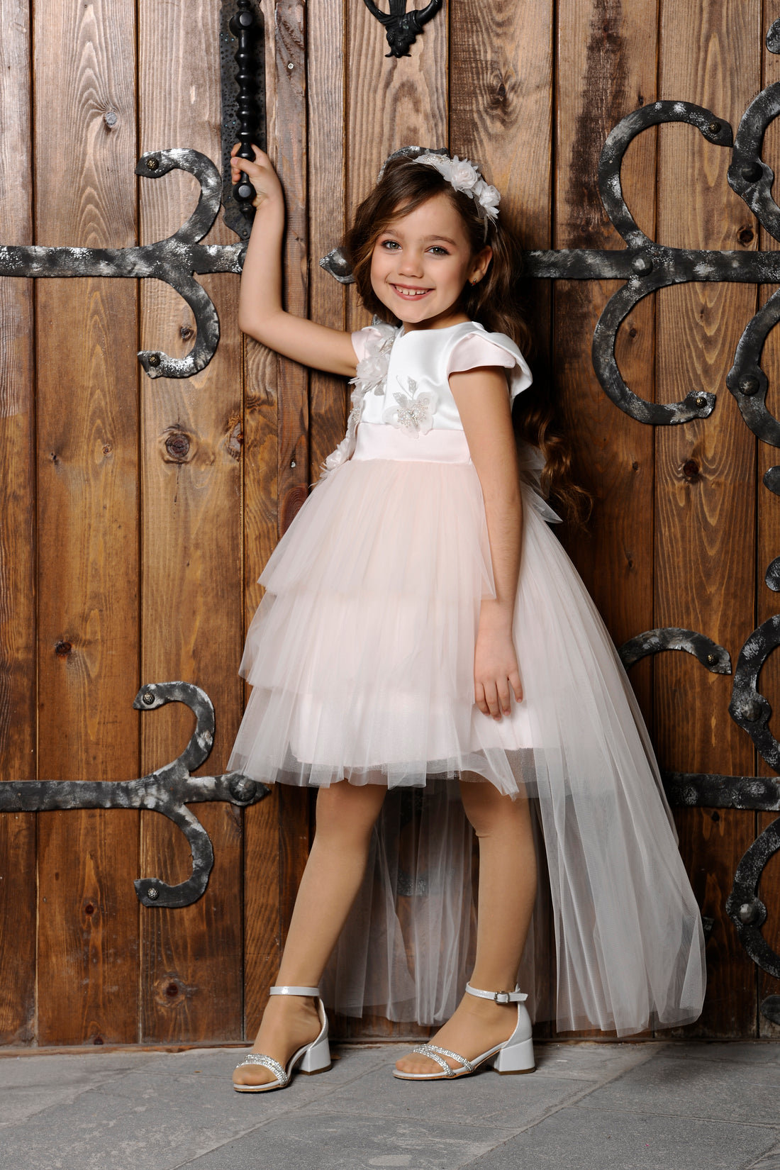 Flower Girls Dress Salmon 3134