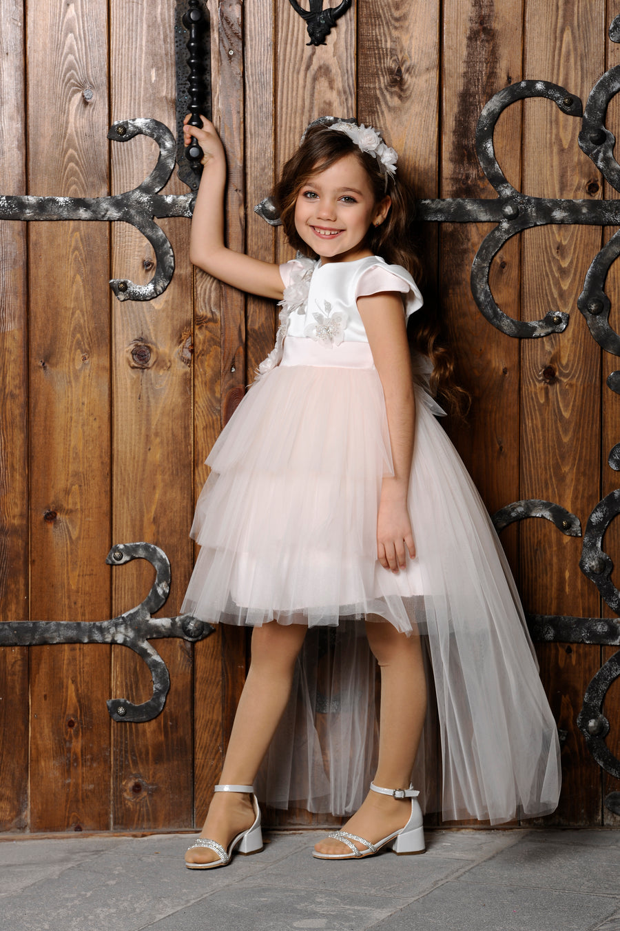 Flower Girls Dress Salmon 3134