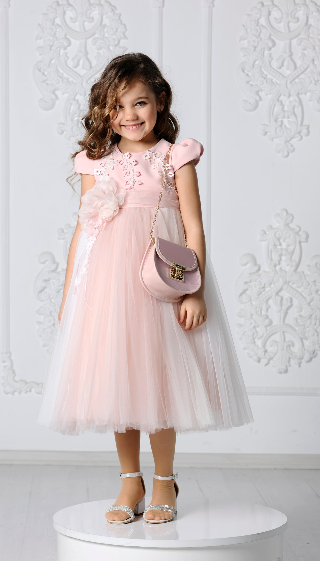 Flower Girls Dress Pink 3127