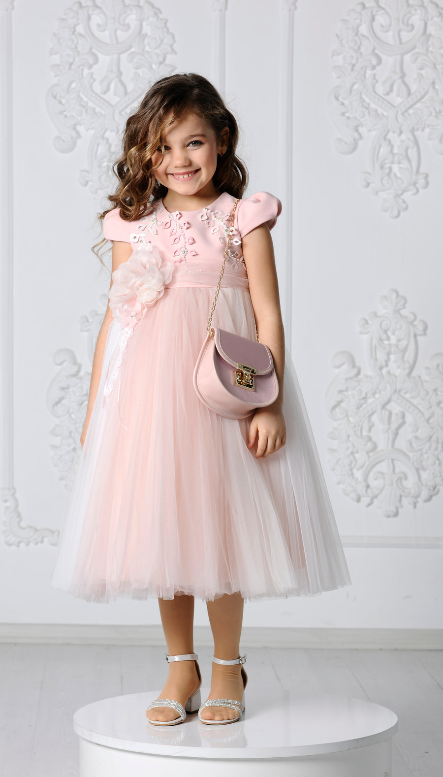 Flower Girls Dress Pink 3127