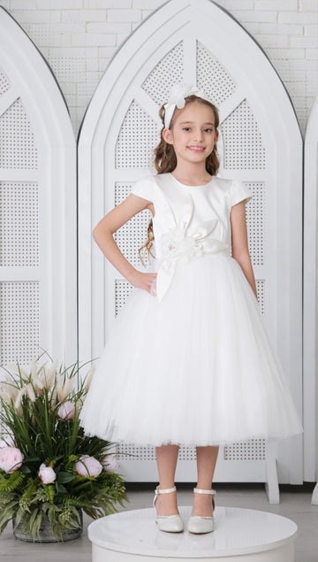 Flower Girls Dress White 3167