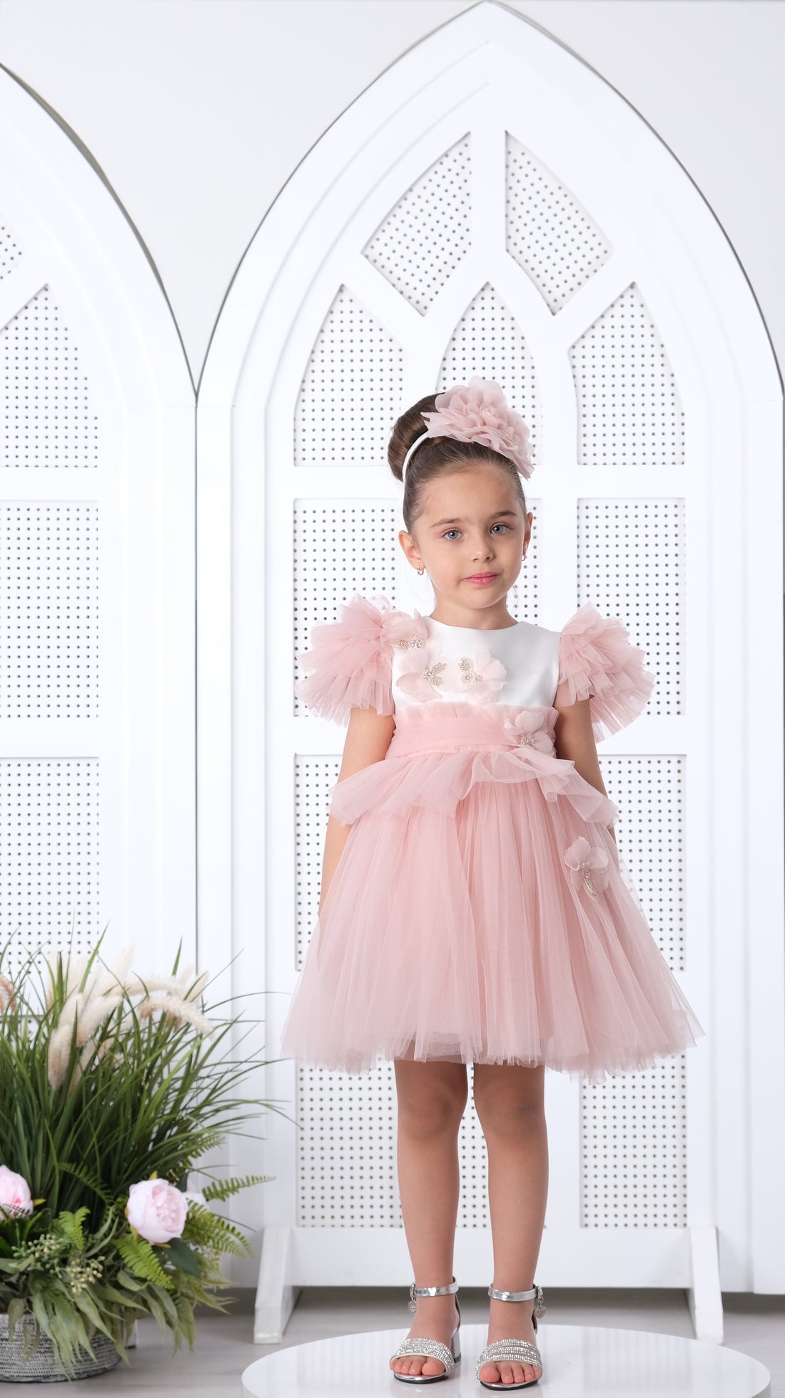 Flower Girls Dress Pink 3139