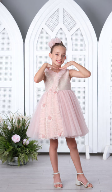 Girls Dress Pink 3181