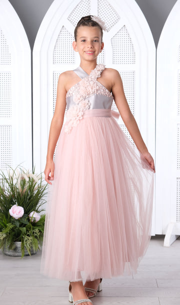 Flower Girls Dress Pink 3180