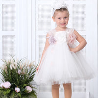 Flower Baby Dress White 3166