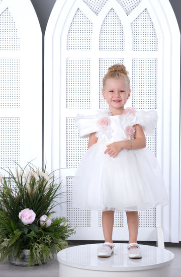 Flower Girls Dress White 3156