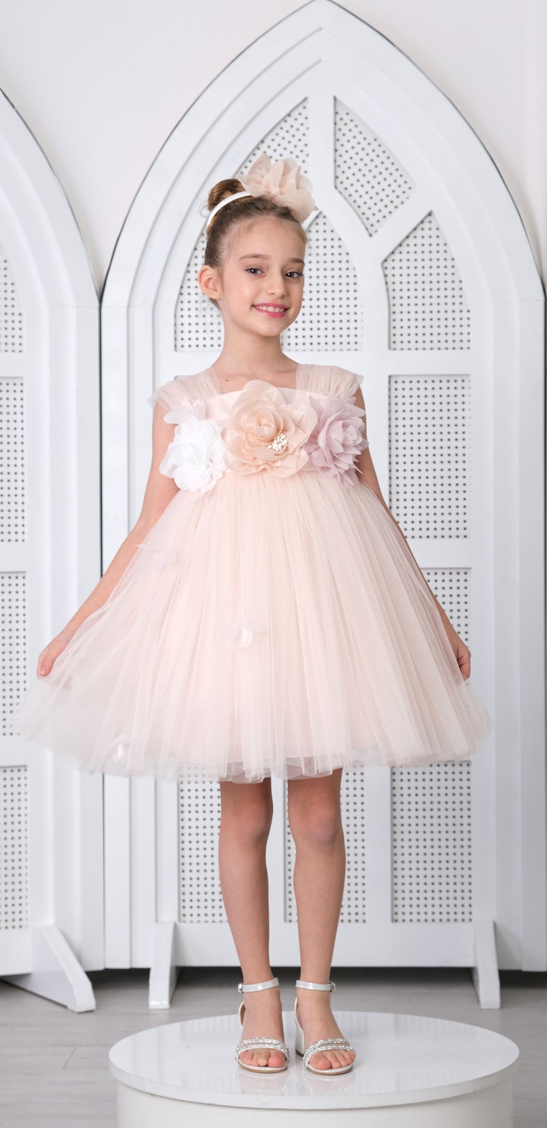 Flower Girls Dress Baby Pink 3174