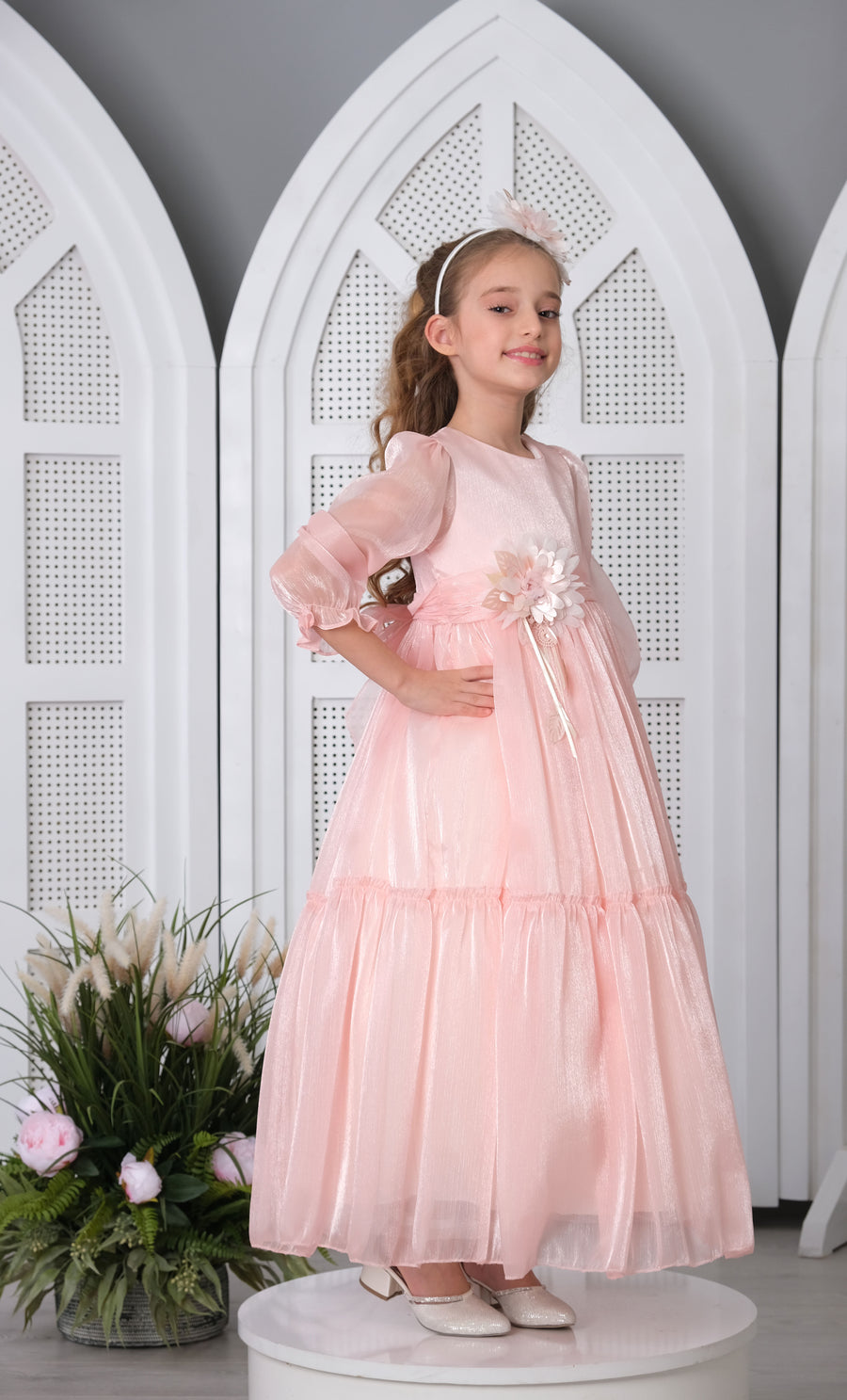 Flower Girls Dress Pink 3140