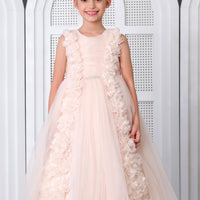 Flower Girls Dress Salmon 3168