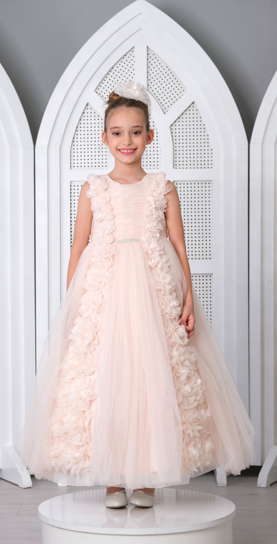 Flower Girls Dress Salmon 3168