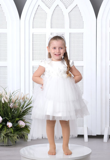 Flower Baby Dress White 3153