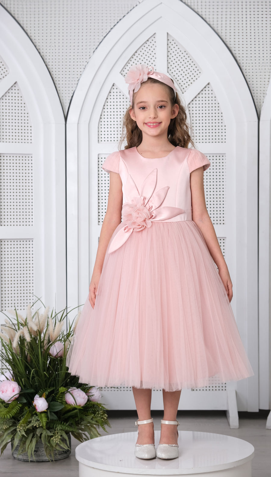 Flower Girls Dress Pink 3167