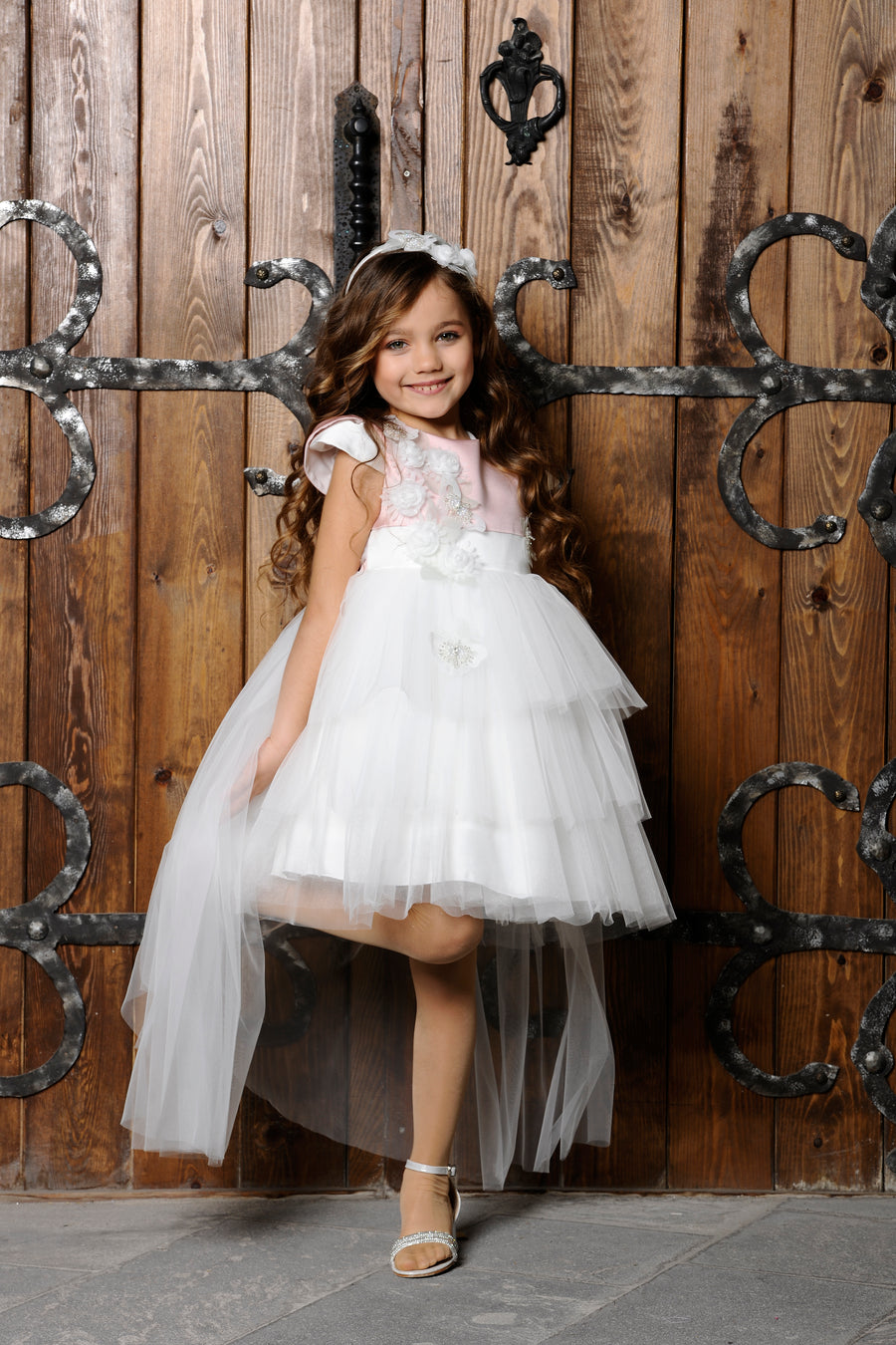 Flower Girls Dress White 3134