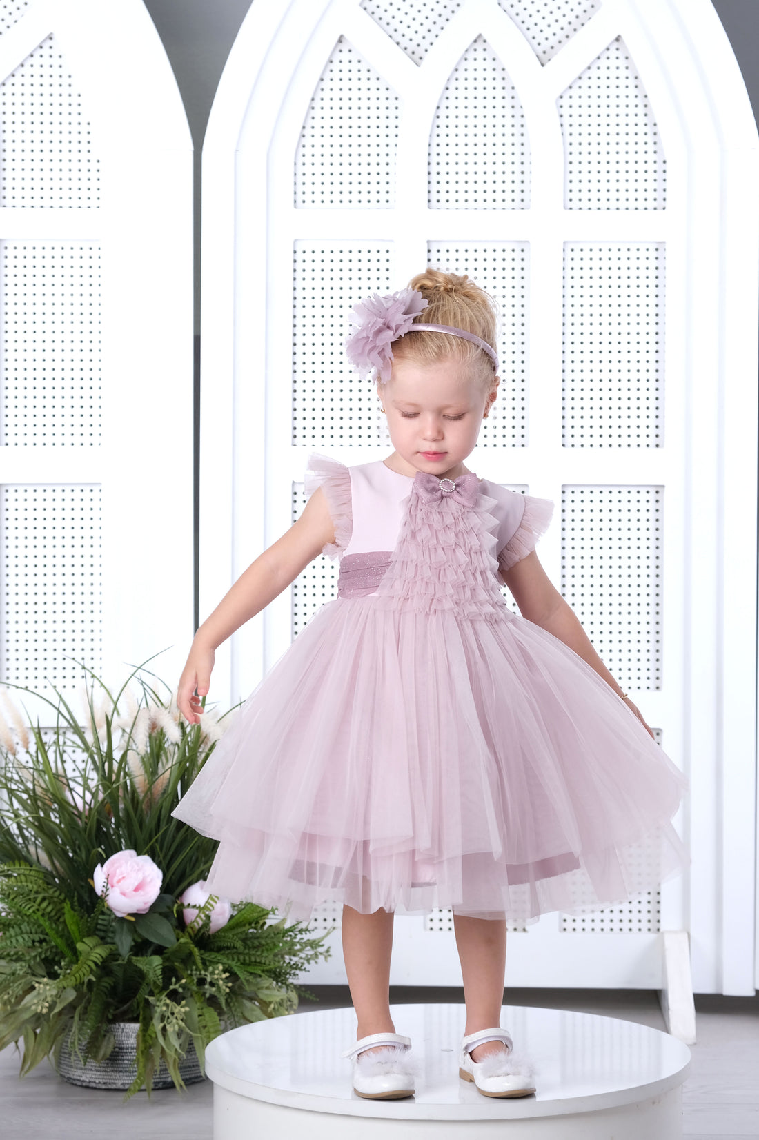 Flower Girls Dress Lilac 3175