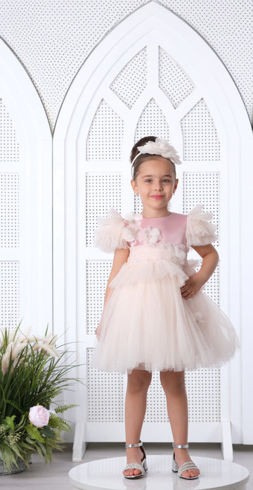 Flower Girls Dress Salmon 3139