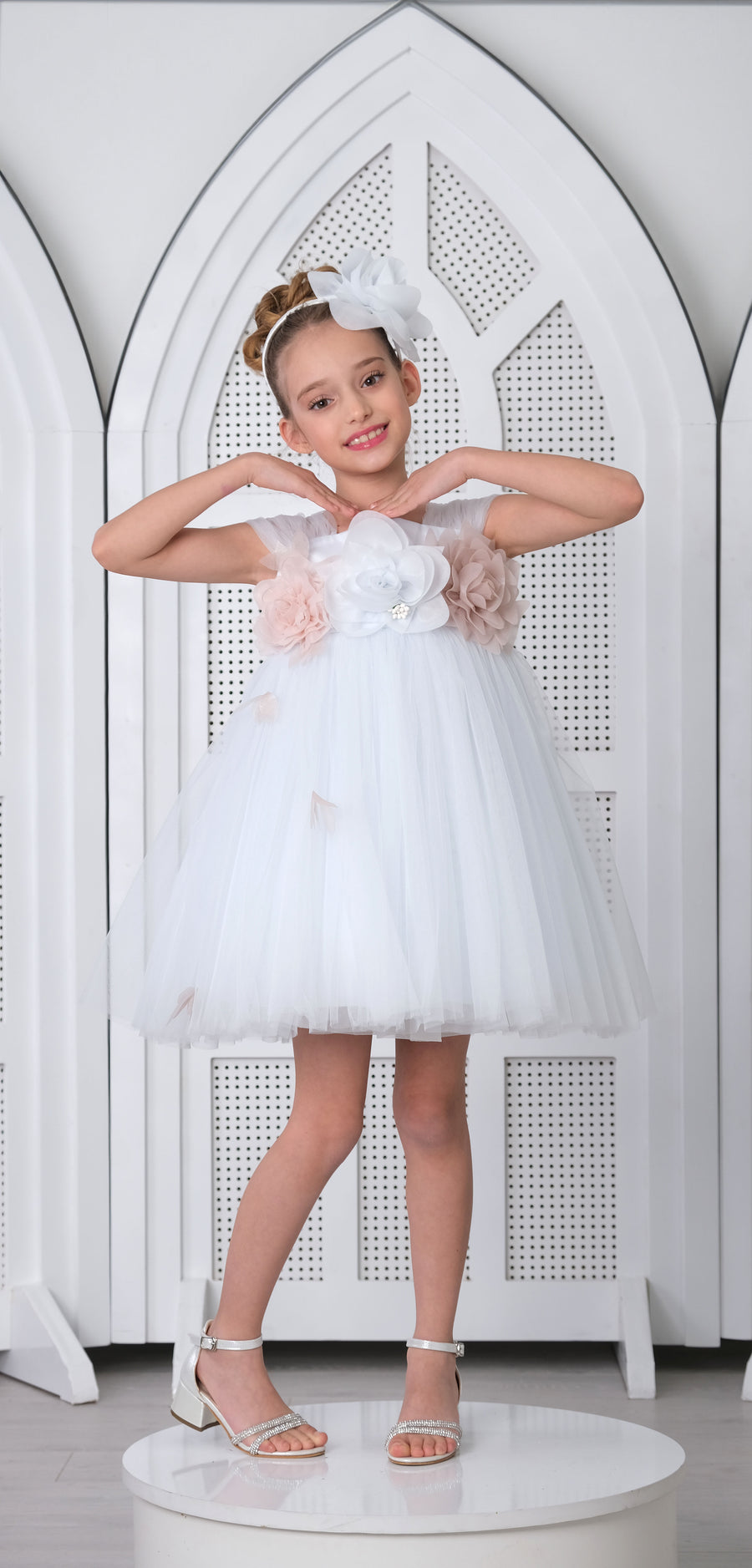 Flower Girls Dress Baby Blue 3174