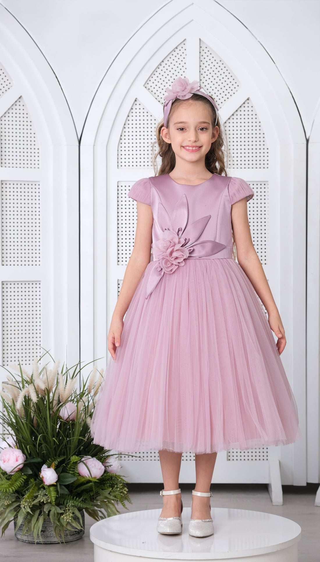 Flower Girls Dress Lilac 3167