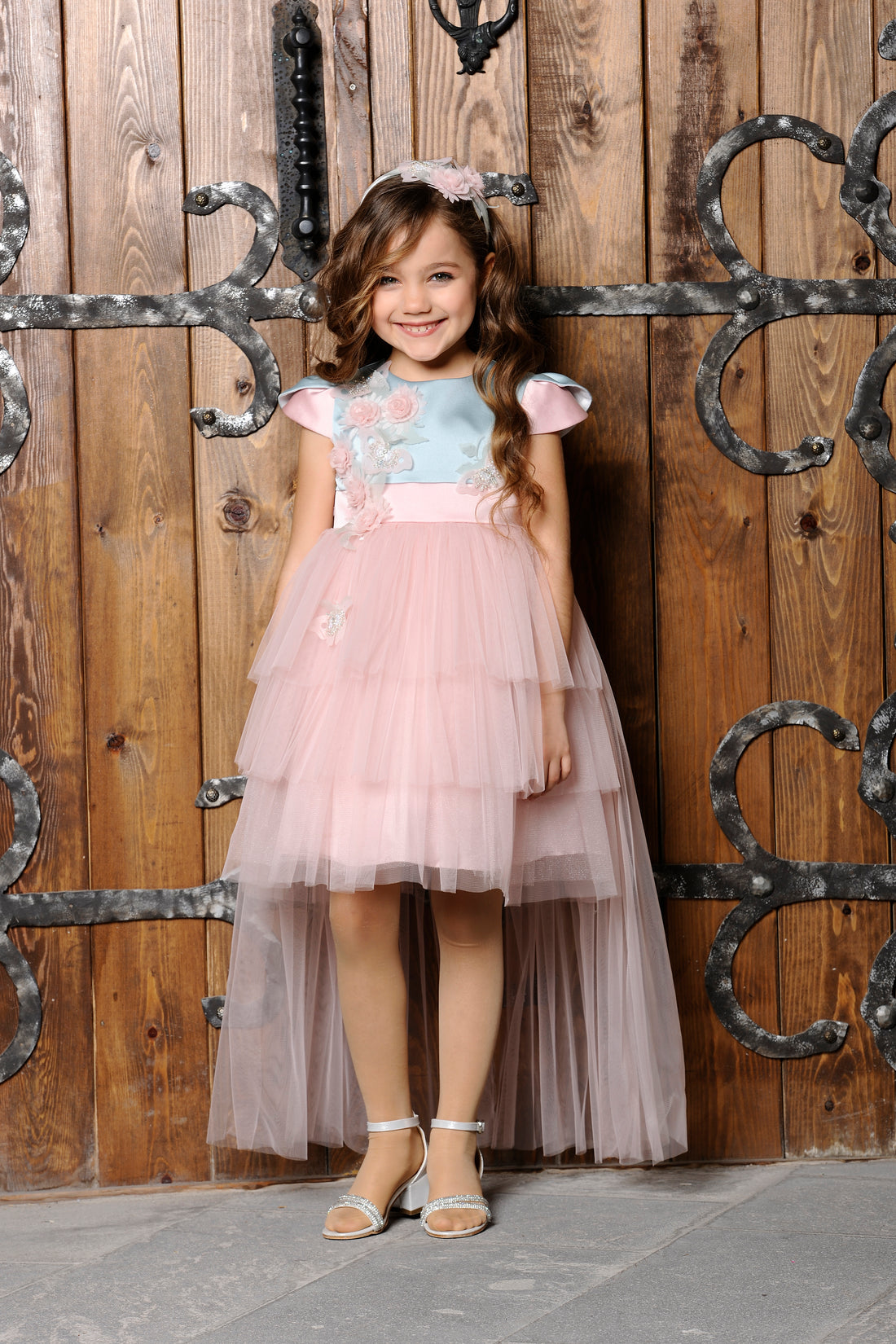 Flower Girls Dress Pink 3134