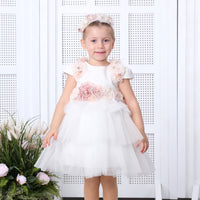 Flower Baby Dress White 3154